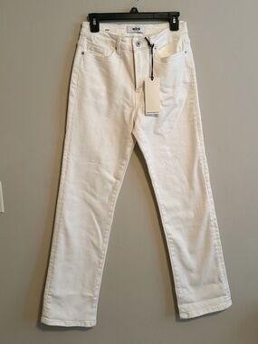 MICA white jeans. NWT straight leg fit 27 denim